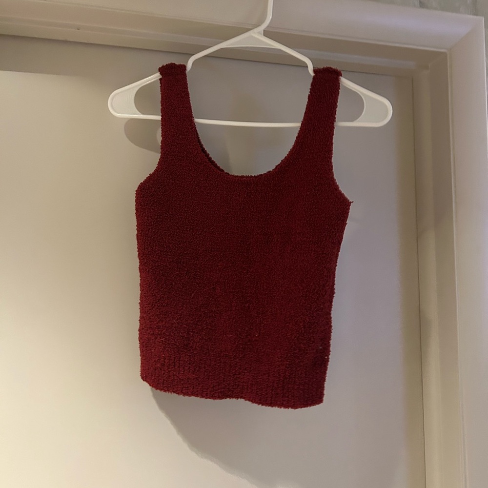 Fuzzy Red Pyjama Tank